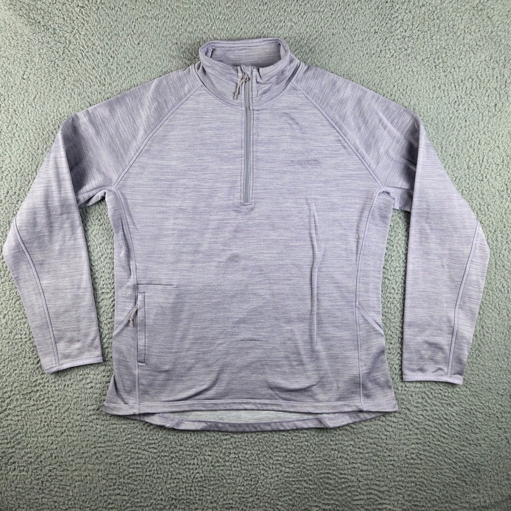 Kari Traa 1/4 Zip Pullover Womens XL Purple Base Layer Running Athletic